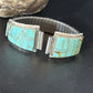 Authentic Navajo Men's Wristwatch | Blue Turquoise Inlay | Sterling Silver Tips | Native American Jewelry | 14395