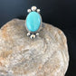 Dry Creek Turquoise Ring | Sterling Silver | Native American Handmade | Sz 11.5