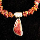Southwestern Purple Spiny Oyster Navajo Sterling Silver Necklace | 21" | 3417