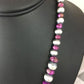 Rare Sugilite Sterling Silver Necklace | Navajo Unisex 19" Single Strand | Graduated | Southwestern