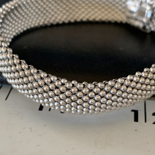 Native American Mesh Bracelet | Sterling Silver | 8" | 14193