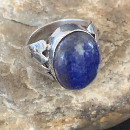 Native American Men's Navajo Sodalite Ring | Sterling Silver | Sz 10 | 11897