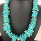 Navajo Pearls Sterling Silver Turquoise Nugget Necklace | Authentic Native American | 20" | Graduated