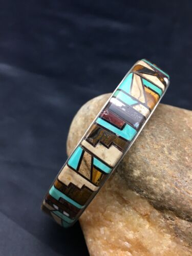 Southwestern Old Pawn Navajo Cuff Bracelet | Sterling Silver | Handmade | Authentic Native American | 4160