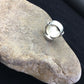 Navajo Women's White Mother of Pearl Ring | Sterling Silver | Sz 8 | Authentic Native American Handmade | 1718