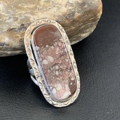 Southwestern Navajo Wild Horse Turquoise Ring | Sterling Silver | Sz 9.5 | 1870