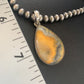 Navajo Bumblebee Jasper Pendant Necklace | Sterling Silver | Authentic Native American Handmade | 12730