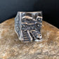 Native American Pueblo Cast Sterling Silver Ring | Sz 10 | 13476