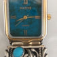 Navajo Sterling Silver Turquoise Coral Watch Set | His & Hers | Authentic Native American Handmade