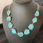 Navajo Blue Kingman Turquoise Rough Pendant Necklace | Sterling Silver | 18" | Authentic Native American Handmade | 11626