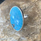 Navajo Blue Kingman Turquoise Ring | Sterling Silver | Sz 5 | Authentic Native American Handmade | 10488