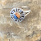 Navajo Blue Lapis Spiny Inlay Ring | Sz 8 | Authentic Native American Handmade | 11183