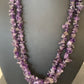 Navajo Purple Amethyst Liquid Heishi Necklace Pendant | Sterling Silver Tubes | Authentic Native American Handmade | 869