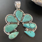 Navajo Multi-Stone Turquoise Naja Pendant Necklace | Sterling Silver | 11353