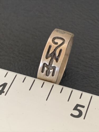 Native American Navajo Stamped Sterling Silver Pueblo Ring | Sz 7 | 11979 - Masha USA