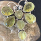 Navajo Dragonfly Pendant | Faceted Green Peridot Cluster | Authentic Native American Sterling Silver | Multi-Stone | 2.25" | 12741