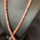 Navajo Turquoise | Purple Spiny Oyster Pink Shell Necklace | Sterling Silver | Native American Handmade | 28" | 12256
