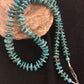 Santo Domingo Kingman Turquoise Necklace | Sterling Silver | 21" | Authentic Native American Handmade | 3996