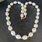 Native American White Freshwater Pearl Necklace | Gold Filled Beads | 20" | 14322