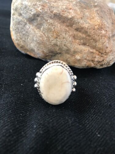 Navajo Sterling Silver Wild Horse Turquoise Ring | Yazzie | Sz 9 | 3497