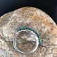 Southwestern Navajo Blue Opal Inlay Ring | Sterling Silver | Sz 9.5 | Authentic Native American Handmade | 10612