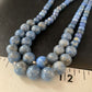 Native American Denim Lapis Bead Necklace | Sterling Silver | 21" | 2028