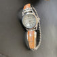 Authentic Navajo Orange Spiny Oyster Inlay Watch Tips | Sterling Silver | Native American Jewelry | 1555
