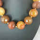 24mm Bold Faceted Carnelian Gold Filled Beads Necklace | 17" | Navajo Style |  3693