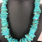Navajo Pearls Sterling Silver Turquoise Nugget Necklace | Authentic Native American | 20" | Graduated