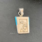 Navajo Kokopelli Stamp Turquoise Pendant | Sterling Silver | Authentic Native American Handmade | 10959