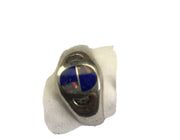 Navajo Multi-Color Opal & Lapis Inlay Ring | Sterling Silver | Sz 5.5 | Authentic Native American Handmade | 01721