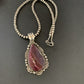 Navajo Purple Spiny Oyster Pendant Necklace | Sterling Silver | Authentic Native American Handmade | 11308