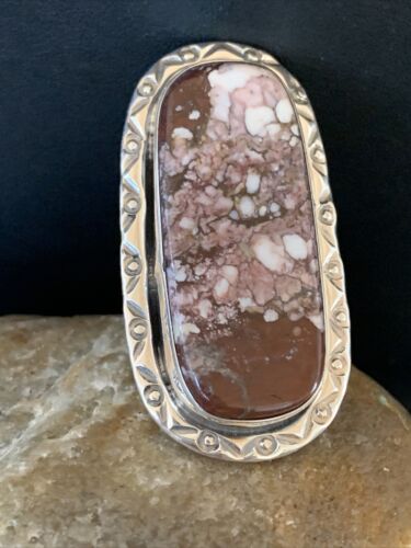 Southwestern Navajo Wild Horse Turquoise Ring | Sterling Silver | Sz 9.5 | 1870