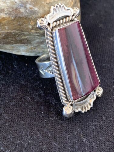 Southwestern Women's Sterling Silver Purple Spiny Oyster Ring | Sz 6 | 430