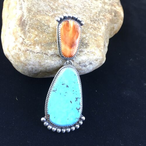 Navajo #8 Turquoise Pearls Squash Blossom Necklace | Authentic Native American Sterling Silver | Multi-Stone | 10067