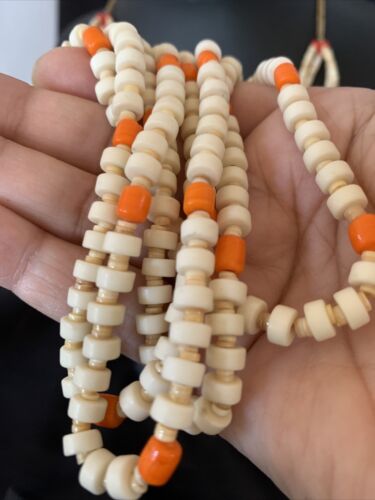Native American Santo Domingo Shell Orange Spiny Oyster Bead Necklace | 30" | 11990