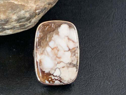 Native American Women's Navajo Wild Horse Turquoise Ring | Sterling Silver | Sz 7 | 10501