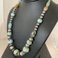 Authentic Native American Navajo Pearls Necklace | Sterling Silver Dry Creek Turquoise Beads | 21" | 1385