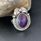 Native American Navajo Sterling Silver Purple Sugilite Ring | Sz 10 | 10444