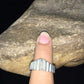 Native American Navajo Folded Sterling Silver Ring | Sz 7.5 | 01728