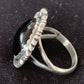 Native American Men's Navajo Black Onyx Ring | Sterling Silver | Sz 9 | Authentic Handmade | 1080