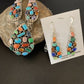 Navajo Multi-Color Turquoise Spiny Necklace & Earring Set | Sterling Silver | 2105