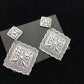 Native American Navajo Stamped Earrings Set | Sterling Silver | 2.75" | 1704