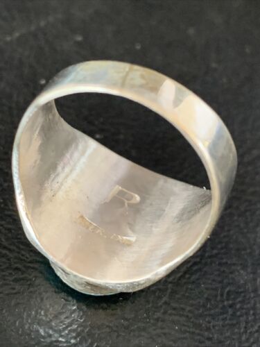 Navajo Blue Kingman Turquoise Ring | Sterling Silver | Sz 11 | Authentic Native American Handmade | 14143