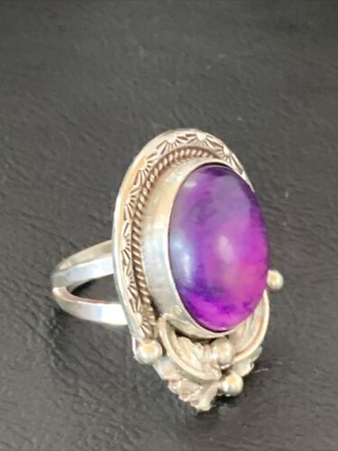 Native American Navajo Purple Sugilite Ring | Sterling Silver | Sz 10 | 10445 - Masha USA