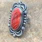 Native American Men's Spiny Oyster Ring | Navajo Sterling Silver | Sz 7.5 | 4287