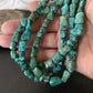 Navajo Green Turquoise Bone Bead Necklace | 3 Strand | Sterling Silver | 1992