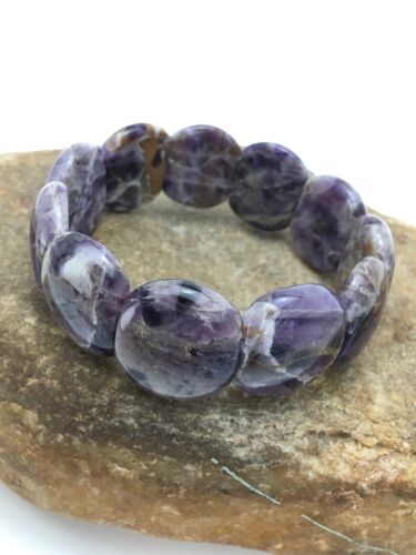 Native American Purple Charoite Stretch Bracelet | Elastic | 7.25" Adjustable | 3016