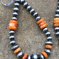 Native American Spiny Oyster Bead Earrings | Navajo Sterling Silver | 2" | 4341