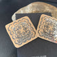 Navajo Sterling Silver Stamped Earrings | Authentic Native American Handmade | 1668